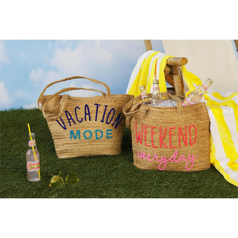 VACATION MODE JUTE TOTE