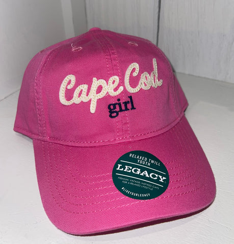 DARK PINK CAPE COD GIRL YOUTH HAT