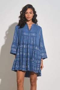 blu&slv bell sleeve dress