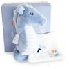 UNDER THE SEA-BLUE SEAHORSE PLUSH WITH BLANKET