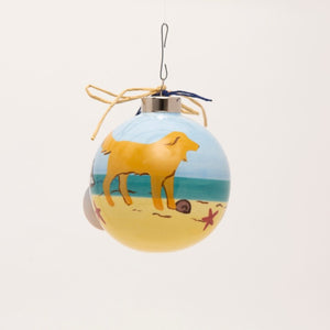 YELLOW DOG ORNAMENT