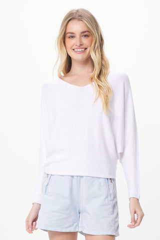 leena slash neck sweater