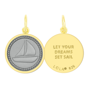 SAILBOAT, ALL GOLD, PEARL GREY SM