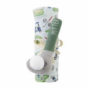 GOLF SWADDLE & RATTLE