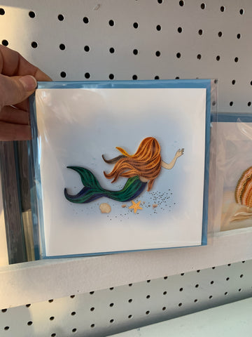 MERMAID QUILLING CARD