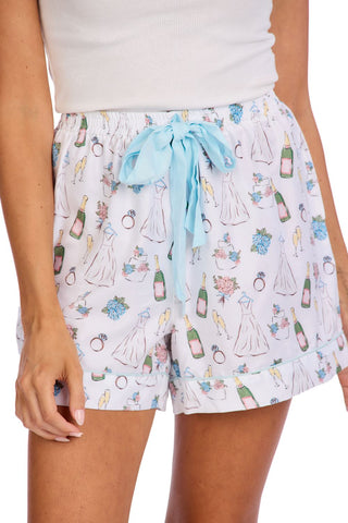 bride pj shorts