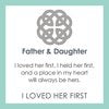 FATHER DAUGHTER, SILVER, LAVENDER SMALL