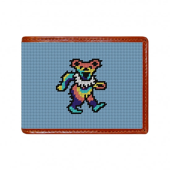 dancing bear tie dye wallet