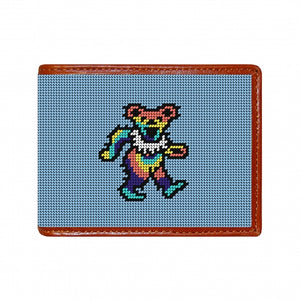 dancing bear tie dye wallet