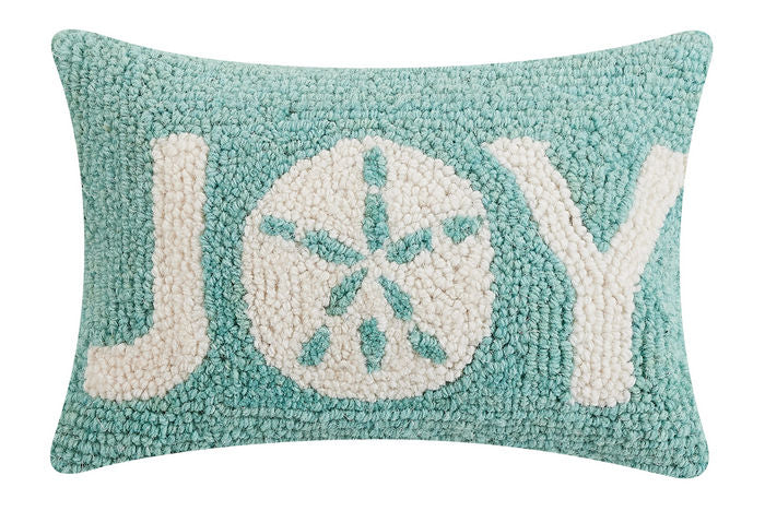 joy sand dollar hook pillow