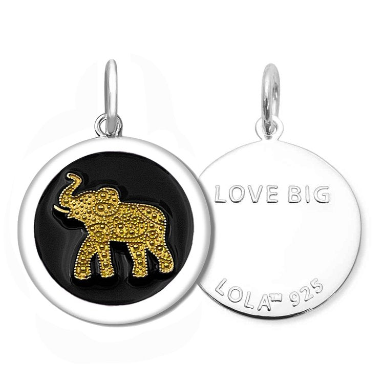 BLACK ELEPHANT, GOLD SMALL