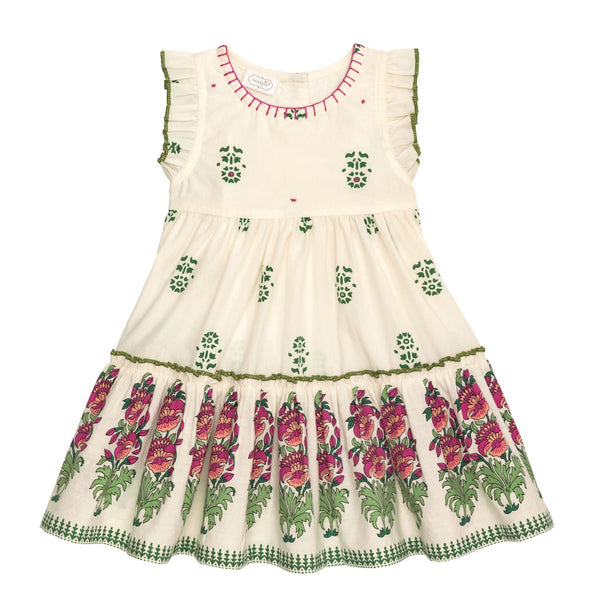 ivory block dress