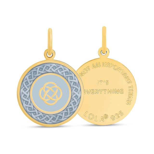 FAMILY KNOT, PALE GREY ALL GOLD SM