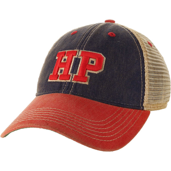 NAVY/red  TRUCKER Adult HAT