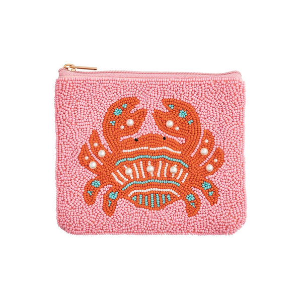 pink crab pouch