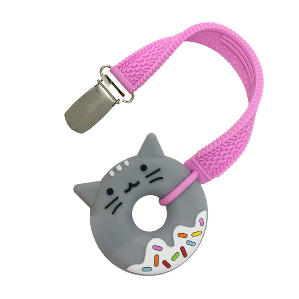 MINI KITTY DONUT TEETHER & STRAP SET