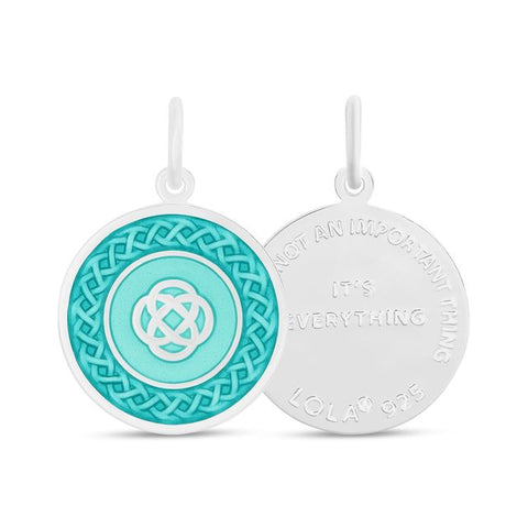 FAMILY KNOT, SILVER,SEAFOAM SM