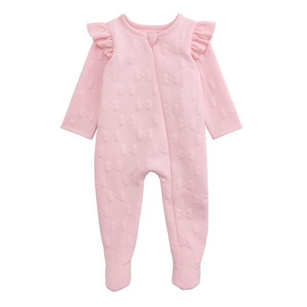 bow quilted sleeper