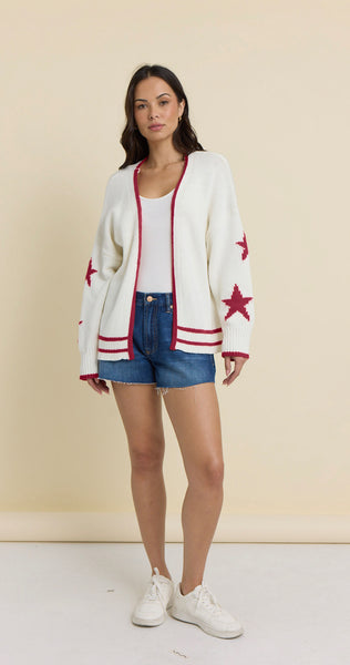 flag cardigan