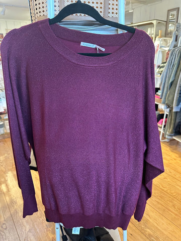 lurex batwing sweater