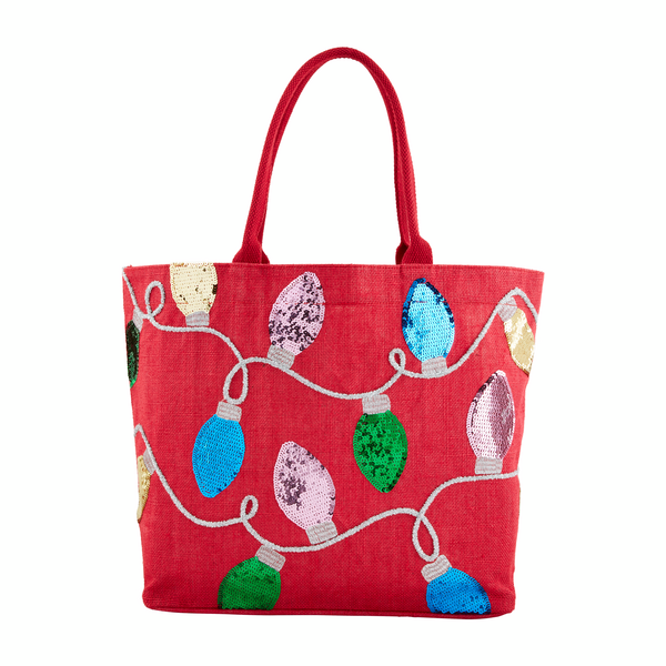 RED SPARKLE TOTE