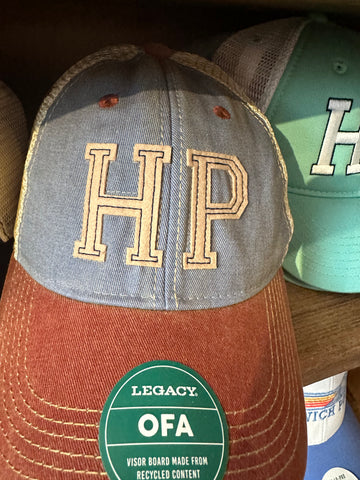 lt blue & red hp hat