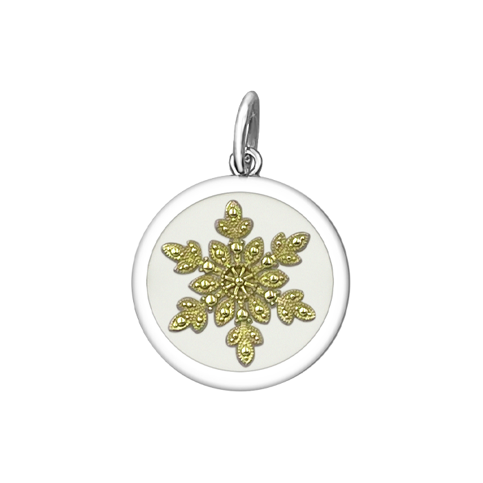 SNOWFLAKE GOLD ALPINE WHITE SMALL