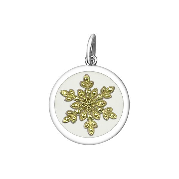 SNOWFLAKE GOLD ALPINE WHITE SMALL