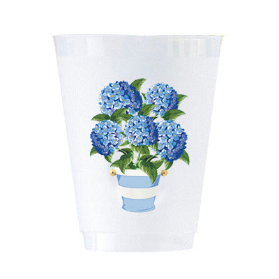 HYDRANGEA STRIPED POT CUPS