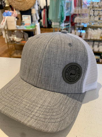 GREY & WHITE TRUCKER WITH HP PATCH