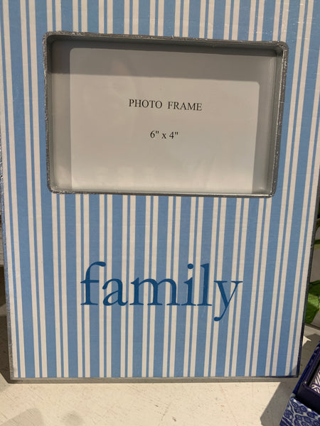 BLUE STRIPE WITH "FAMILY"