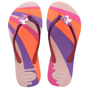 KIDS SLIM UNICORN GLITTER FLIP FLOP - 3/4YR