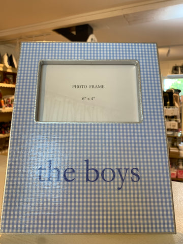 Blue GINGHAM-the boys