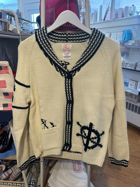 sailboat cardigan