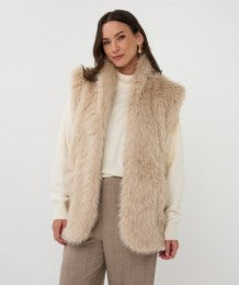 faux fur vest