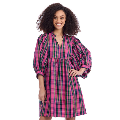 PNK PLAID DRESS