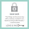 LOVE LOCK SILVER GOLD CENTER