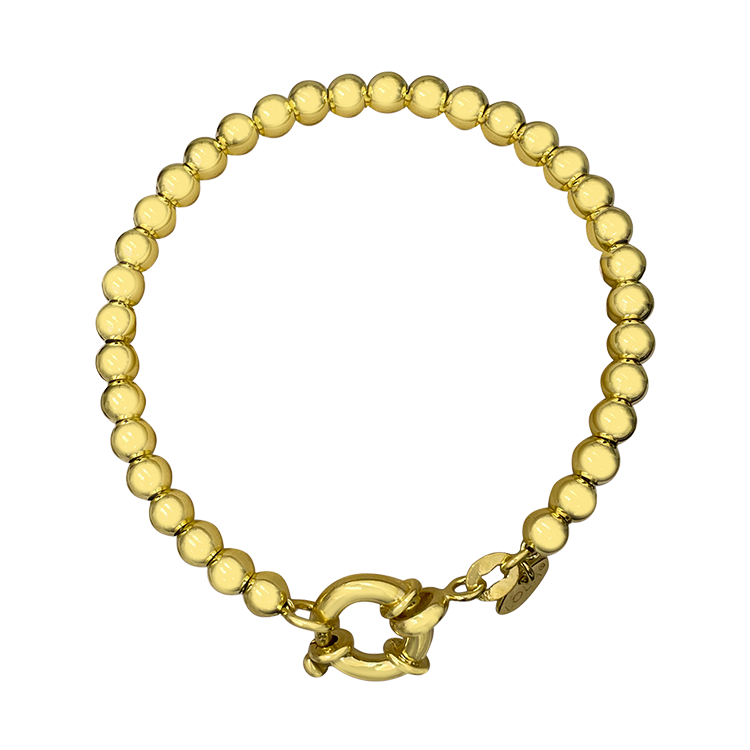 5MM GOLD BALL BRACELET 8.0