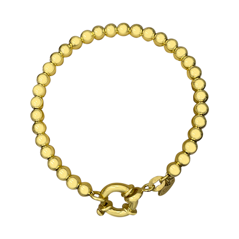 5MM GOLD BALL BRACELET 8.0