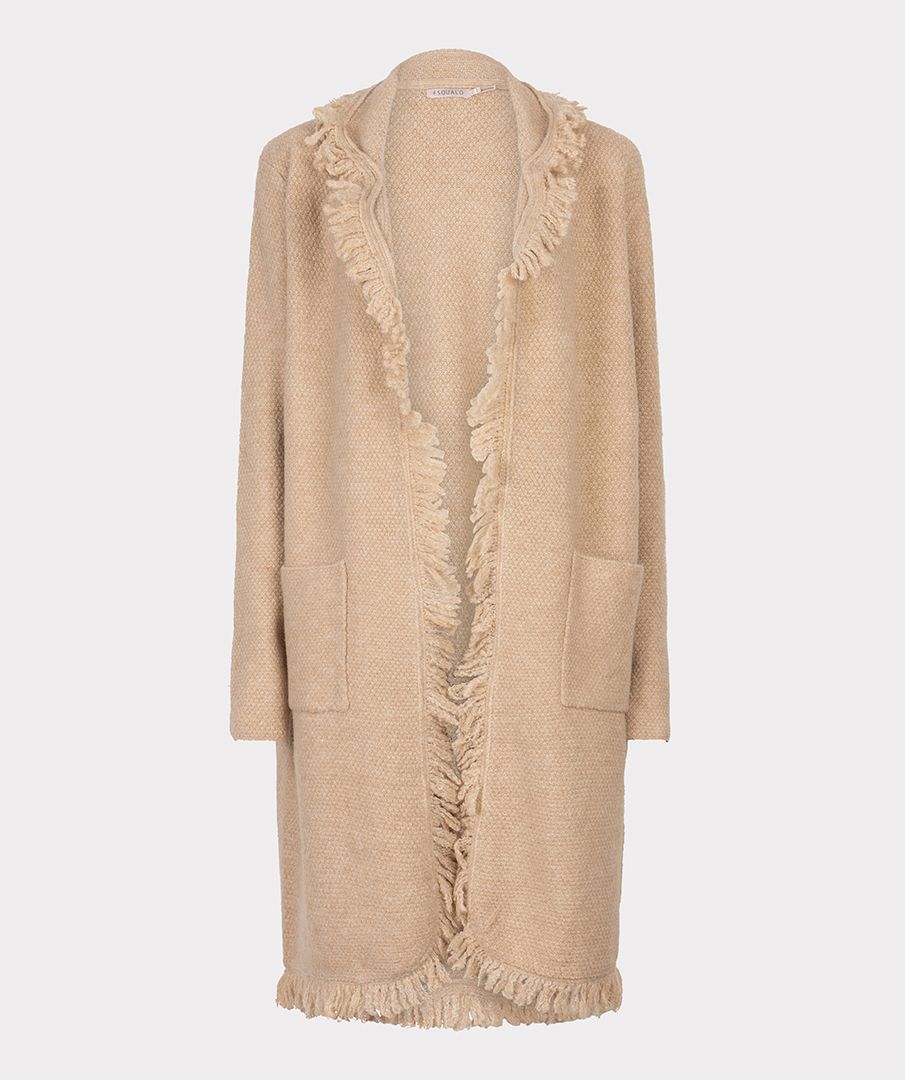 long fringe cardigan