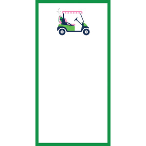 GOLF CART NOTEPAD 4X8