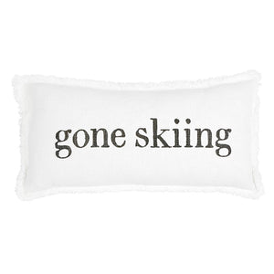 GONE SKIING PILLOW