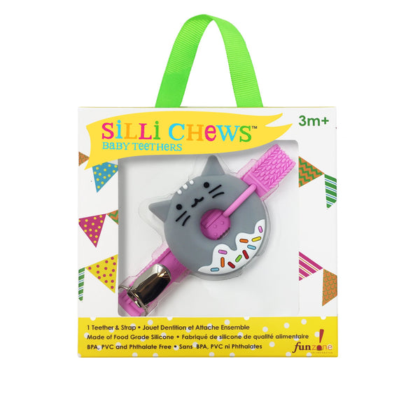 MINI KITTY DONUT TEETHER & STRAP SET