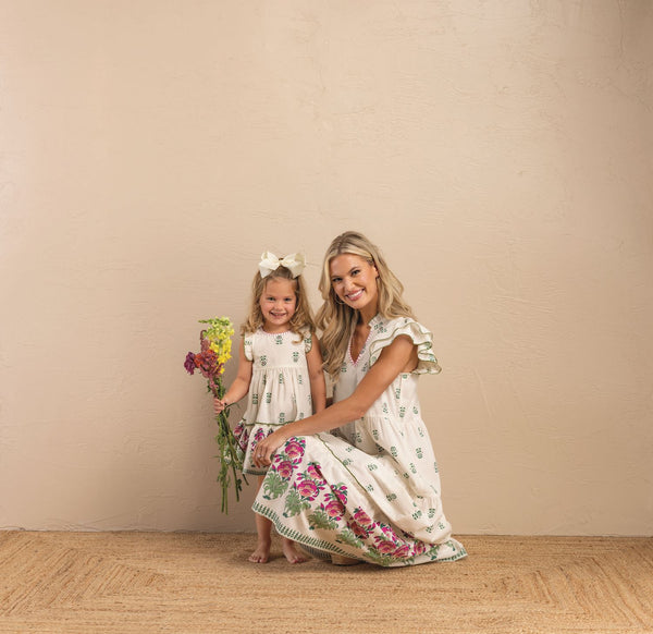 ivory block dress