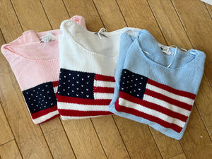 SKY BLUE FLAG SWEATER