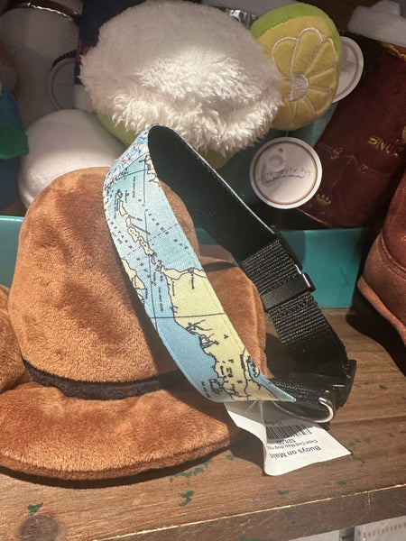 Cape Cod Map dog collar