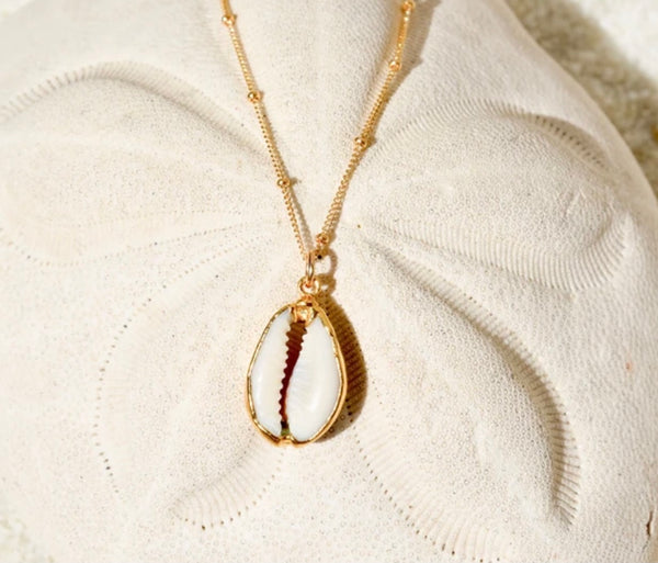 White Cowrie Necklace