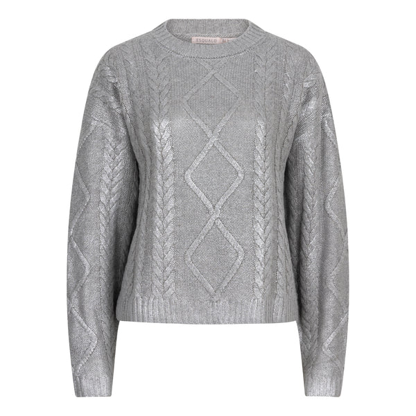 cable foil sweater