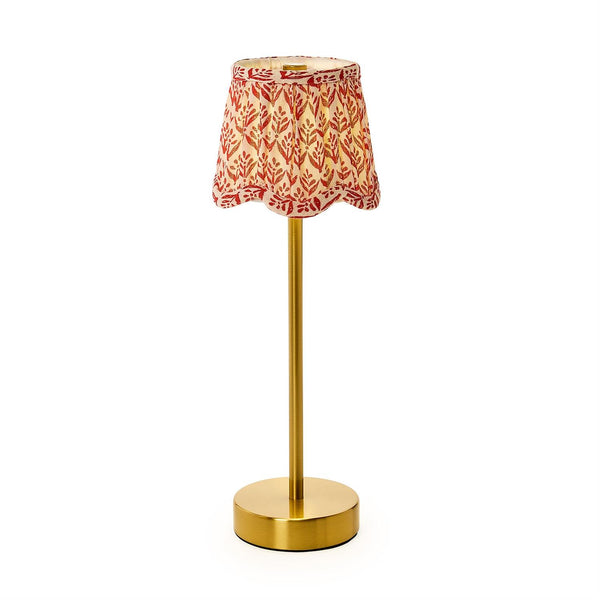 RED FABRIC SHADE