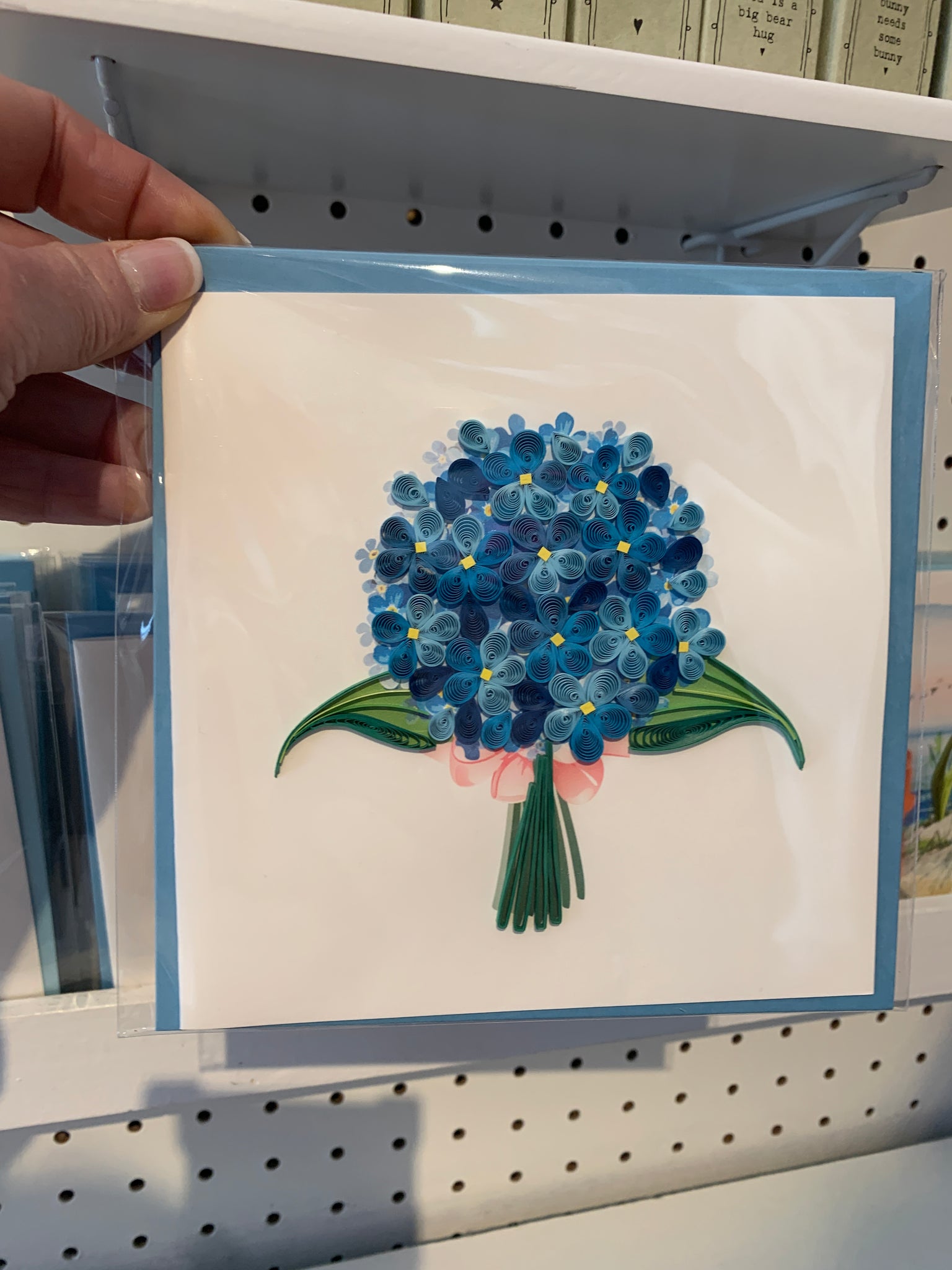 HYDRANGEA QUILLING CARD